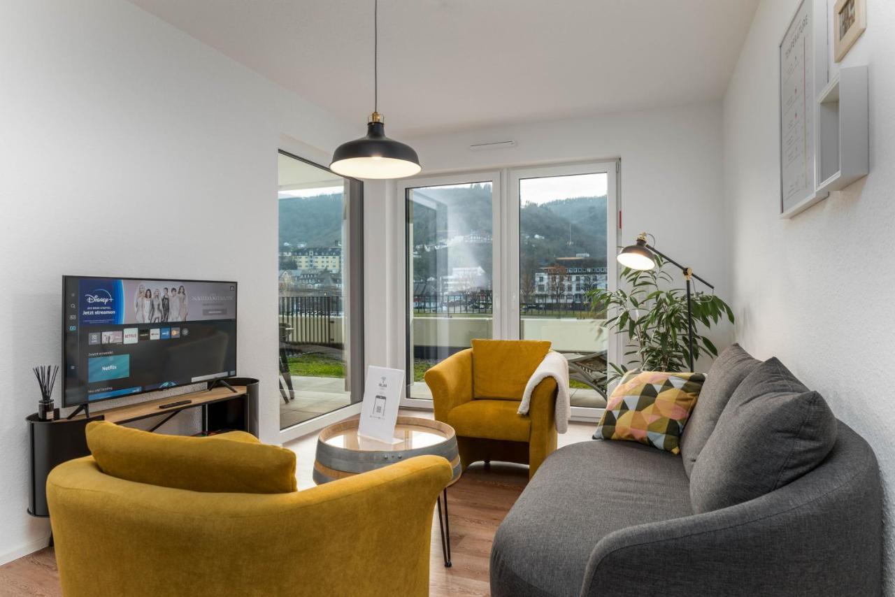 Vivamosel: Appartement Mit Mosel & Burgblick - Balkon - Parken - Aufzug - Fahrradraum Cochem Exteriér fotografie