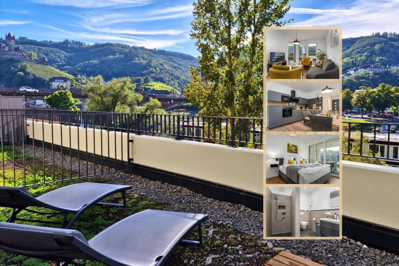 Vivamosel: Appartement Mit Mosel & Burgblick - Balkon - Parken - Aufzug - Fahrradraum Cochem Exteriér fotografie